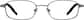 Front view of Rectangle Glasses 413412 in Gray thumbnail