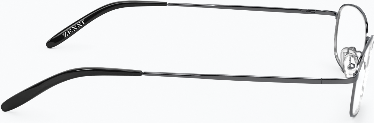 Side view of Rectangle Glasses 413412 in Gray thumbnail