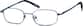 Angle view of Rectangle Glasses 413416 in Blue thumbnail