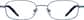 Front view of Rectangle Glasses 413416 in Blue thumbnail