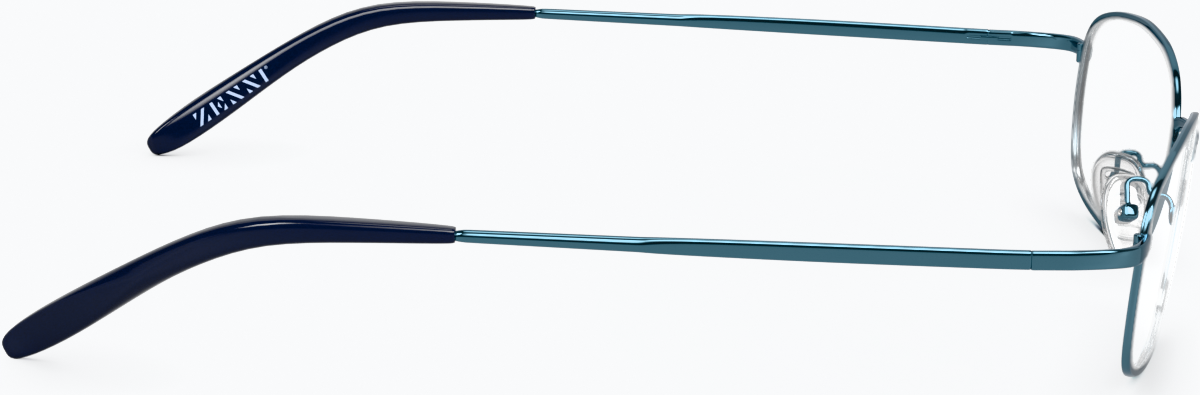 Side view of Rectangle Glasses 413416 in Blue thumbnail