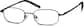 Angle view of Rectangle Glasses 413421 in Black thumbnail