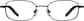 Front view of Rectangle Glasses 413421 in Black thumbnail