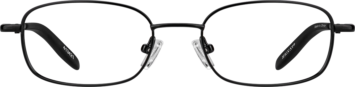 Black Rectangle Glasses #413421