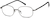 Angle view of Rectangle Glasses 413812 in Gray thumbnail