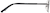 Side view of Rectangle Glasses 413812 in Gray thumbnail