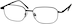 Rectangle Glasses 413821 in Black