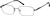 Angle view of Rectangle Glasses 414012 in Gray thumbnail