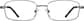 Front view of Rectangle Glasses 414012 in Gray thumbnail