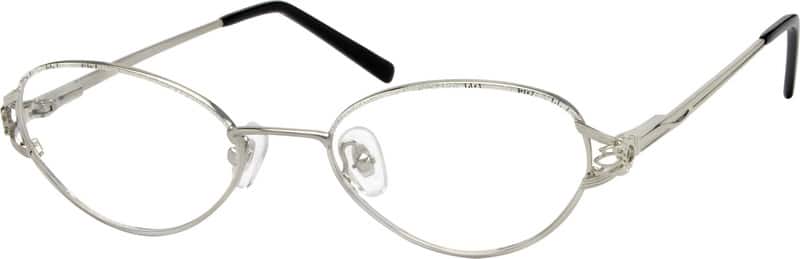 Angle view of Oval Glasses 414111 in Silver