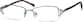 Angle view of Rectangle Glasses 414312 in Gray thumbnail