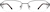 Front view of Rectangle Glasses 414312 in Gray thumbnail