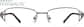 Front view of Rectangle Glasses 414312 in Gray thumbnail