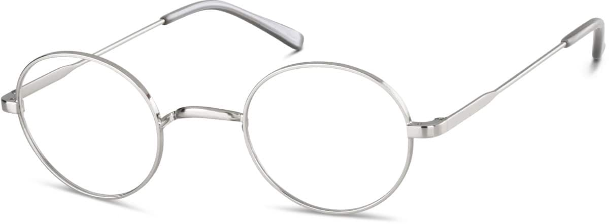 Angle view of Round Glasses 414411 in Silver