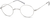 Angle view of Round Glasses 414411 in Silver thumbnail