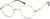 Angle view of Round Glasses 414414 in Gold thumbnail