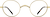 Front view of Round Glasses 414414 in Gold thumbnail