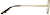 Side view of Round Glasses 414414 in Gold thumbnail