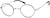 Angle view of Round Glasses 414421 in Black thumbnail