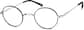 Angle view of Round Glasses 414421 in Black thumbnail