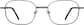 Front view of Rectangle Glasses 414812 in Gray thumbnail