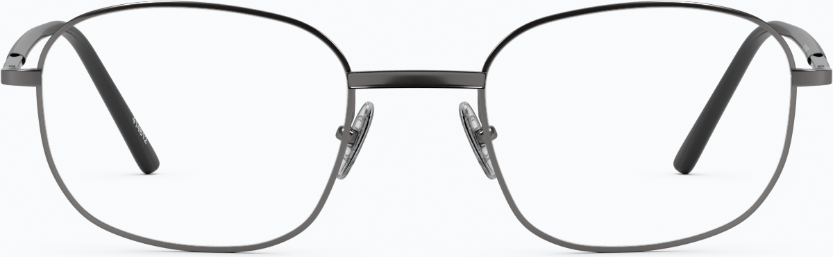 Front view of Rectangle Glasses 414812 in Gray thumbnail