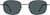 Rectangle Glasses 414812 in Gray
