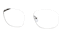 Angle view of Rectangle Glasses 414812 in Gray thumbnail