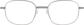 Front view of Rectangle Glasses 414812 in Gray thumbnail