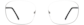 Front view of Rectangle Glasses 414812 in Gray thumbnail