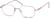Angle view of Rectangle Glasses 414819 in Pink thumbnail