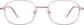 Front view of Rectangle Glasses 414819 in Pink thumbnail
