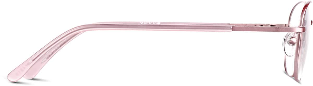 Side view of Rectangle Glasses 414819 in Pink