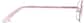 Side view of Rectangle Glasses 414819 in Pink thumbnail