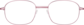 Front view of Rectangle Glasses 414819 in Pink thumbnail