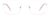 Front view of Rectangle Glasses 414819 in Pink thumbnail