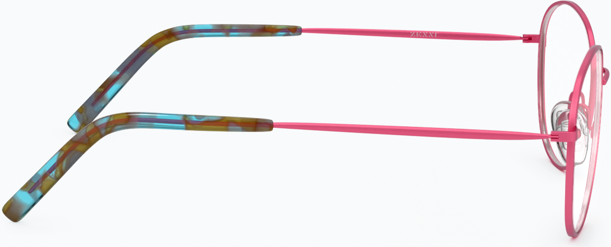 Side view of Round Glasses 414919 in Pink thumbnail