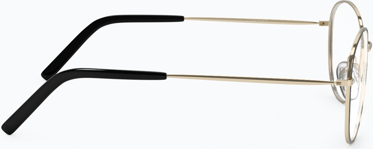 Side view of Round Glasses 414921 in Black thumbnail