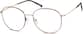 Angle view of Round Glasses 414925 in Tortoiseshell thumbnail