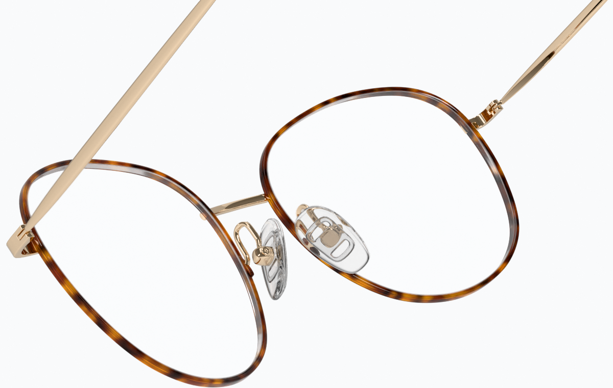 See-through view of Round Glasses 414925 in Tortoiseshell thumbnail