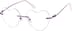 Rimless Glasses 415517 in Purple