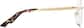 Side view of Customizable The Long Glasses 415714 in Gold thumbnail