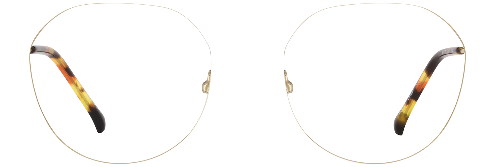 Gold Geometric Glasses #415814 | Zenni Optical