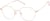 Angle view of Geometric Glasses 415819 in Rose Gold thumbnail