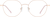 Front view of Geometric Glasses 415819 in Rose Gold thumbnail