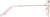 Side view of Geometric Glasses 415819 in Rose Gold thumbnail
