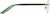 Side view of Geometric Rimless 415924 in Green thumbnail