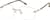 Angle view of Square Rimless 416014 in Gold thumbnail