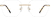 Front view of Square Rimless 416014 in Gold thumbnail