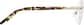 Side view of Customizable Geometric Rimless Glasses 416014 in Gold thumbnail